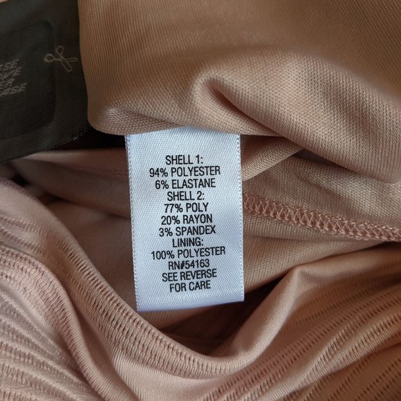 Peach and Black Sheath Dress by Dana Buchman- Size 10 - Picture 6 of 6